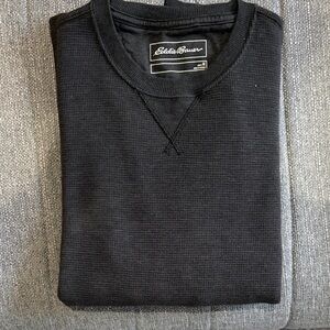 Eddie Bauer Men's Classic Black Crewneck Shirt